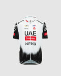 PISSEI Kurzarm Fahrradtrikot - UAE TEAM EMIRATES 2025 REPLICA JR - Weiß/Schwarz
