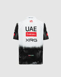 PISSEI Kurzarm Fahrradtrikot - UAE TEAM EMIRATES 2025 REPLICA JR - Weiß/Schwarz