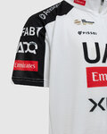 PISSEI Kurzarm Fahrradtrikot - UAE TEAM EMIRATES - XRG 2026 REPLICA JUNIOR - Weiß/Schwarz/Rot