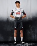 PISSEI Kurzarm Fahrradtrikot - UAE TEAM EMIRATES 2025 REPLICA - Weiß/Schwarz