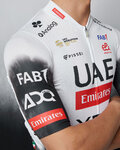 PISSEI Kurzarm Fahrradtrikot - UAE TEAM EMIRATES 2025 REPLICA - Weiß/Schwarz