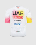 PISSEI Kurzarm Fahrradtrikot - UAE TEAM EMIRATES REPLICA - GIRO + TOUR 24 - Weiß/Rosa/Gelb