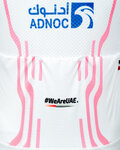 PISSEI Kurzarm Fahrradtrikot - UAE TEAM EMIRATES REPLICA GIRO D'ITALIA 2024 - Weiß/Rosa