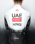 PISSEI Langarm Fahrradtrikot für den Winter - UAE TEAM EMIRATES - XRG 2025 REPLICA - Weiß/Schwarz