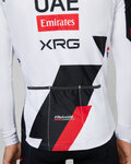 PISSEI Langarm Fahrradtrikot für den Sommer - UAE TEAM EMIRATES - XRG 2026 REPLICA - Weiß/Rot/Schwarz
