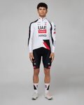 PISSEI Langarm Fahrradtrikot für den Sommer - UAE TEAM EMIRATES - XRG 2026 REPLICA - Weiß/Rot/Schwarz