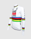 PISSEI Langarm Fahrradtrikot für den Sommer - TADEJ POGACAR WORLD CHAMP REPLICA - Weiß