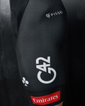 PISSEI Kurze Fahrradhose mit Trägern - UAE TEAM EMIRATES 2025 REPLICA - Schwarz