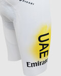 PISSEI Kurze Fahrradhose mit Trägern - UAE TEAM EMIRATES 2024 REPLICA SANREMO - GIRO + TOUR 24 - Weiß/Rosa/Gelb