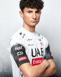 PISSEI Kurzarm Fahrrad-Shirt - UAE TEAM EMIRATES 2025  - Weiß/Schwarz