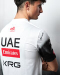 PISSEI Kurzarm Fahrrad-Shirt - UAE TEAM EMIRATES 2025  - Weiß/Schwarz