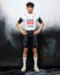 PISSEI Kurzarm Fahrrad-Shirt - UAE TEAM EMIRATES 2025  - Weiß/Schwarz