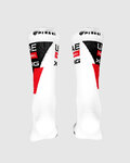 PISSEI Klassische Fahrradsocken - UAE TEAM EMIRATES - XRG 2026  - Weiß/Schwarz/Rot