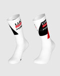 PISSEI Klassische Fahrradsocken - UAE TEAM EMIRATES - XRG 2026  - Weiß/Schwarz/Rot