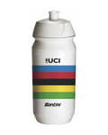SANTINI Fahrrad-Wasserflasche - UCI - Weiß/mehrfarbig