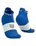 COMPRESSPORT Knöchelhohe Fahrradsocken - PRO RACING SOCKS V4.0 RUN - Blau