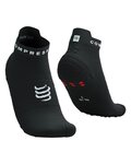 COMPRESSPORT Knöchelhohe Fahrradsocken - PRO RACING SOCKS V4.0 RUN - Schwarz