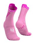 COMPRESSPORT Klassische Fahrradsocken - PRO RACING SOCKS V4.0 TRAIL - Rosa