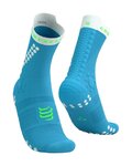 COMPRESSPORT Klassische Fahrradsocken - PRO RACING SOCKS V4.0 TRAIL - Blau