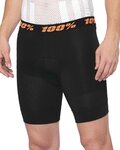 100% SPEEDLAB Fahrrad-Boxershorts - CRUX - Schwarz