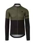 AGU Langarm Fahrradtrikot für den Winter - DUO WINTER - Schwarz/Grün