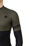 AGU Langarm Fahrradtrikot für den Winter - DUO WINTER - Schwarz/Grün