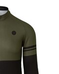 AGU Langarm Fahrradtrikot für den Winter - DUO WINTER - Schwarz/Grün