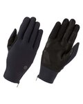 AGU Langfinger-Fahrradhandschuhe - NEOPRENE LIGHT+ZIP - Schwarz