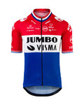 AGU Kurzarm Fahrradtrikot - JUMBO-VISMA 2021 - Blau/Weiß/Rot