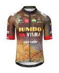 AGU Kurzarm Fahrradtrikot - JUMBO-VISMA 2022 - Braun/Blau/Gelb/Schwarz/Rot