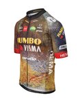 AGU Kurzarm Fahrradtrikot - JUMBO-VISMA 2022 - Braun/Blau/Gelb/Schwarz/Rot