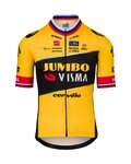 AGU Kurzarm Fahrradtrikot - JUMBO-VISMA 2023 PRIMOZ ROGLIC - Schwarz/Gelb
