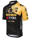 AGU Kurzarm Fahrradtrikot - JUMBO-VISMA VELODROME TDF 2023 - Gelb/Schwarz