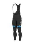 ALÉ Lange Fahrradhose mit Trägern - BAHRAIN VICTORIOUS 2023 - Schwarz