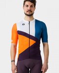 ALÉ Kurzarm Fahrradtrikot - NEXT - Orange/Blau/Schwarz/Weiß