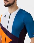 ALÉ Kurzarm Fahrradtrikot - NEXT - Orange/Blau/Schwarz/Weiß