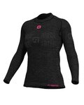 ALÉ Langarm Fahrrad-Shirt - SEAMLESS WOOL LADY - Grau