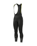 ALÉ Lange Fahrradhose mit Trägern - NORDIC THERMOWIND - Schwarz