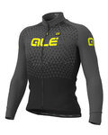 ALÉ Langarm Fahrradtrikot für den Winter - SUMMIT WINTER - Schwarz/Grau