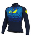 ALÉ Langarm Fahrradtrikot für den Winter - SUMMIT WINTER - Hellblau/Blau