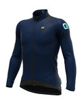 ALÉ Langarm Fahrradtrikot für den Winter - KLIMA WINTER - Blau