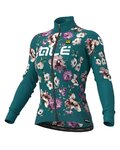 ALÉ Radtrikot und Hose für den Winter - FIORI LADY WINTER - Schwarz/Grün