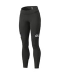 ALÉ Lange Fahrradhose ohne Träger  - BLEND LADY WINTER - Weiß/Schwarz