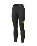 ALÉ Lange Fahrradhose ohne Träger  - BLEND LADY WINTER - Schwarz/Gelb