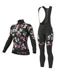 ALÉ Radtrikot und Hose für den Winter - FIORI LADY WINTER - Schwarz