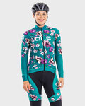 ALÉ Radtrikot und Hose für den Winter - FIORI LADY WINTER - Schwarz/Grün