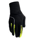 ALÉ Langfinger-Fahrradhandschuhe - WINDPROTECTION - Schwarz/Gelb