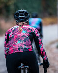 ALÉ Langarm Fahrradtrikot für den Winter - AMAZZONIA LADY WNT - Schwarz/Rosa