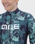 ALÉ Langarm Fahrradtrikot für den Winter - AMAZZONIA LADY WNT - Schwarz/Grün
