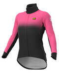ALÉ Fahrrad-Thermojacke - PR-S GRADIENT LADY - Schwarz/Rosa